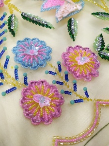 hand <b>beaded</b> embroieredy fabtic - Product Image 5