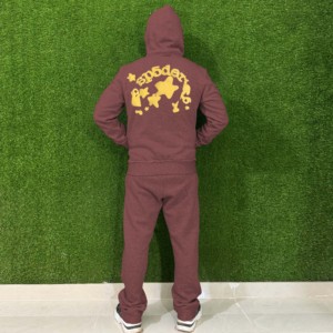 Ensemble de survêtement de sport à capuche personnalisé pour homme, logo personnalisé, jogging uni, survêtement décontracté d'hiver, survêtement de football, design simple, streetwear, 100% coton - Product Image 4