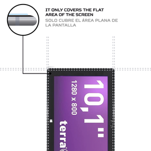 Protecteur d'écran antichoc pour tablette Terra Pad 1060, protection améliorée - Product Image 4