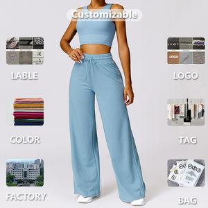 Vente flash Soutien-gorge de sport personnalisé pour femmes Léger Sans couture Haute tenue Vêtements de fitness Ensemble de yoga - Product Image 5