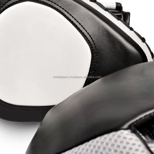 Durable Boxing Focus Pads Cowhide Leather Mitts Punching Pads Gym Training Equipment <b>Comfortable</b> Custom Logo Wholesale - Product Image 5
