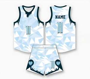 Uniformes de baloncesto sin mangas de talla grande transpirable personalizados profesionales para adultos con combinación de colores deportivos - Product Image 6