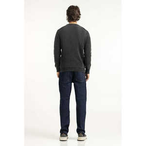 Pull en coton 100% pour homme, coupe classique, style slim, avec motif imprimé, logo, décorations rayées, fermeture éclair, pour le printemps et l'automne - Product Image 5