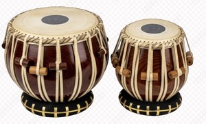 Ensemble de batterie de tabla en bois fabriqué à la main Instrument de percussion classique indien Dayan Bayan avec accessoires - Product Image 2