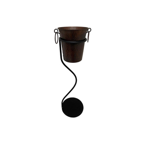 BLUE METAL MODERN ICE BUCKET WITH TONGS GALVANIZED TOP QUALITY CLASSICAL PARTY ICE BUCKET - Product Image 4