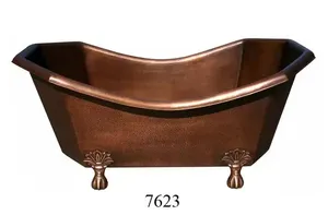 Bañera de baño de cobre pulido de último diseño, bañera de cobre puro de gran tamaño de Calidad exclusiva a un precio razonable - Product Image 6