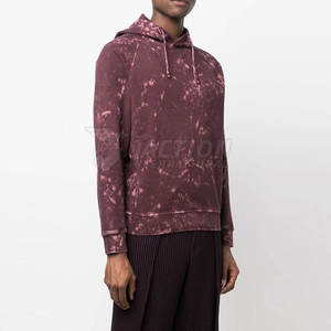 Fabricación de fábrica por encargo Hombres Basics Acid Wash Hoodies Hombres adultos Basics Acid Wash Hoodies - Product Image 3