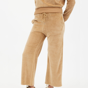 Conjuntos de ropa de jogging personalizada para hombre de algodón de alta calidad Diseño de logotipo personalizado Chándales de color beige en blanco liso Tallas grandes Invierno - Product Image 5
