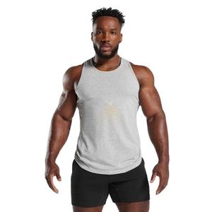 Débardeur de sport d'été respirant à séchage rapide pour hommes, pour le yoga, le fitness, la course à pied, l'insigne de bouton imprimé décontracté ODM - Product Image 1