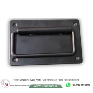 Poignée de porte carrée noire mate pour armoires de cuisine commodes chambres à coucher Villas - Product Image 1