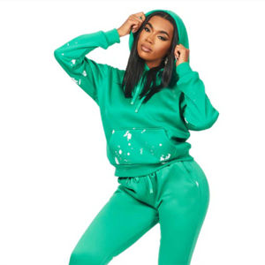 Chándal apilado duradero para mujer, tejido de alto rendimiento, perfecto para entrenamientos deportivos y ropa informal - Product Image 6