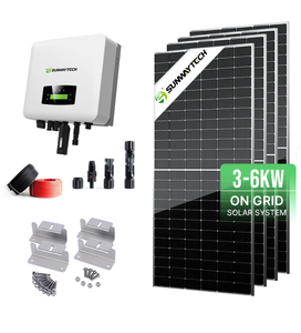 Sistema de Energía Solar Conectado a la Red de 3-6KW MPPT al por Mayor con Paneles de Silicio Monocristalino, Inversor Conectado a la Red para Uso Doméstico - Product Image 1