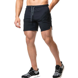Pantalones Cortos Deportivos de Alta Calidad para Hombre, 100% Algodón, para Entrenamiento Físico, Transpirables, de Secado Rápido, con Franja Reflectante, para Correr 5 - Product Image 1