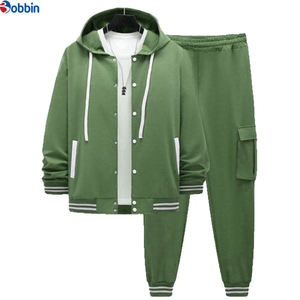 Conjuntos Deportivos de Gimnasio con Logotipo Personalizado de Última Moda, Sudaderas Clásicas de Béisbol para Hombre y Pantalones, Ropa Deportiva, Sudaderas con Parches, Conjunto Deportivo - Product Image 1