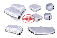 Fourniture d'Usine Silencieux Universels pour Voiture Échappement Embout d'Échappement Conique Roulé Boîte Plate