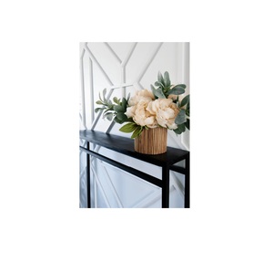 Cesta de maceta de cuerda de yute tejida a mano con soporte, diseño único, cesta de mimbre para interiores y exteriores hecha de hierro y ratán - Product Image 2