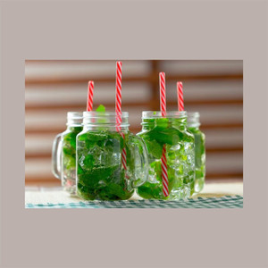 Disposable <b>Red</b> Spiral <b>Paper</b> Straws 8cm X 20cm 2 Pack of 150 Pieces - Product Image 2
