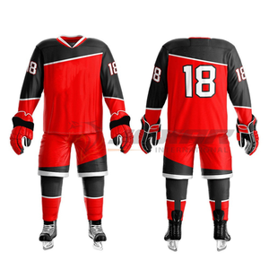 Los paquetes de uniformes de hockey de equipo incluyen calcetines de pantalones de jersey con opciones de personalización completas, tiempo de respuesta rápido y calidad superior - Product Image 2