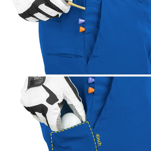 Pantalones cortos de golf para hombre, pantalones cortos de verano y con estilo, diseño clásico con bolsillos, personalizados para deportes y ropa informal - Product Image 5