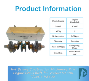 Pièces détachées pour excavatrices très vendues : vilebrequin moteur pour V3300 V3800 V2607 V2403 - Product Image 3