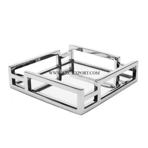 Support de rangement de mouchoirs en aluminium et marbre pour la décoration de table Meilleure vente Porte-papier de soie de mariage fait main au design unique - Product Image 4