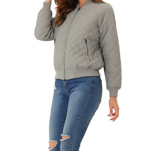 2025 nueva chaqueta Bomber de otoño Hip Hop chaqueta con logotipo personalizado calle Casual Color personalizado prendas de vestir exteriores de talla grande chaquetas Bomber para mujer - Product Image 3