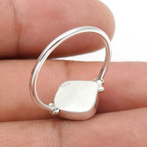 High Quality Wholesale Price 925 Sterling Silver Natural Malachite Gemstone <b>Cushion</b> Shape <b>Ring</b> for Daily Wear Handmade Jewelry - Product Image 4