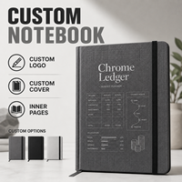 Carnet de budget personnalisé LABON Chrome, planificateur de budget, carnet de comptes, planificateur financier avec système d'attribution des versements et de suivi des économies