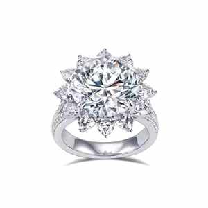 18K boda compromiso laboratorio cultivado joyería diamante anillo mujer diamante boda joyería anillo - Product Image 1