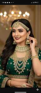 Antiguo 660gm Conjunto de joyería nupcial Diseño tradicional Collar Pendientes para bodas Ceremonias Ocasiones especiales - Product Image 2