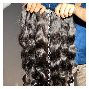 Hot Selling 2025 Raw Natural Wave Indian Human <b>Cheap</b> Remy Cuticles Aligned Single Donor Hair <b>Extensions</b> Direct from Factory - Product Image 2