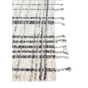 พรมขนสัตว์ทอมือลายทางสีงาช้าง ขนาด 9x12 ฟุต รูปทรงสี่เหลี่ยมผืนผ้า ทำจากฝ้ายออร์แกนิก เหมาะสำหรับห้องนั่งเล่น ห้องโถง หรือห้องวัยรุ่น รุ่น Hwl-133 - Product Image 4