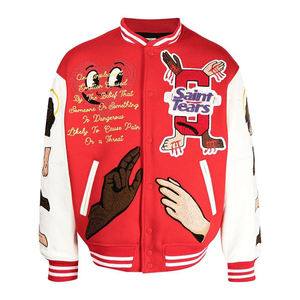 Chaqueta Varsity de Lana de Alta Calidad para Hombre, Diseño Personalizado, Ropa de Invierno, Ecológica, Transpirable, Forro de Algodón Antiestático - Product Image 5