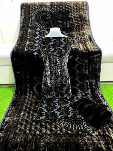 Hermoso vestido de novia Lehenga Choli de terciopelo bordado a mano Nakshi Dabka para mujer paquistaní - Product Image 6