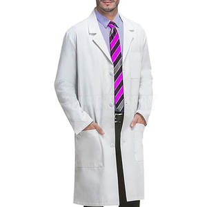 Bata de Laboratorio Médica Unisex al por Mayor, 100% Algodón, Transpirable, Cómoda, Color Personalizado, Uso Hospitalario - Product Image 3