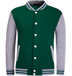 Chaqueta de béisbol bordada personalizada unisex para hombre, abrigo de letras de talla grande con material de invierno de diseño universitario de gran tamaño - Product Image 1