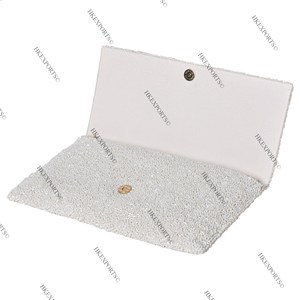 Beaded Unicorn Clutch Women's Cartoon Animal <b>Handbag</b> Flap Closure Party Wedding Accessory - Product Image 2