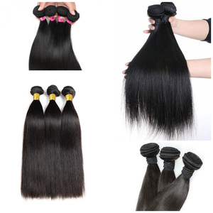 "Obtenez le Glam Look Premium Remy Malaysian Straight Raw Hair Weft Parfait pour les Queens - Product Image 1