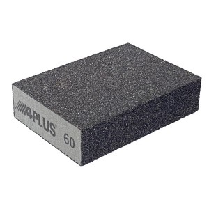 APLUS GSO-CAGC-60 SPONGE <b>BLOCK</b> , 4 SIDE <b>SAND</b>, 100x70x26mm, grit #36 - Product Image 1