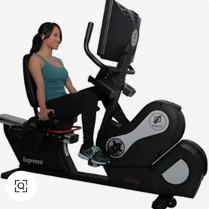 Vélo de fitness incliné HD Remanufacturé Expresso à transmission par courroie, idéal pour l'entraînement cardio en intérieur et la mise en forme. - Product Image 1
