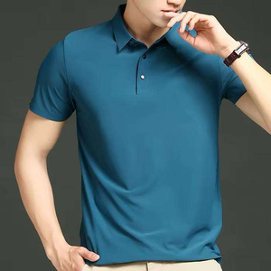 Fabricante personalizado logotipo bordado 100% algodón tejido botón manga corta sólido secado rápido Casual para camisas para hombres - Product Image 3