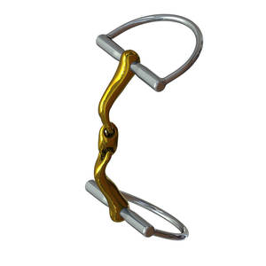 Verbindend Hunter D snaffle bit ปากเป่าทองแดง16mm ทำจากสเตนเลสสตีลอุปกรณ์ฝึกขี่ม้า - Product Image 3
