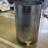 Cartouches filtrantes en maille perforée en acier inoxydable sur mesure, éléments filtrants de précision pour carburant diesel, eau industrielle et eau de puits