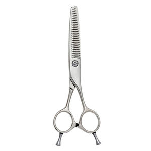 Ciseaux de barbier professionnels droits en acier inoxydable, poignée moyenne, réutilisables, légers, pour une coupe lisse - Product Image 2