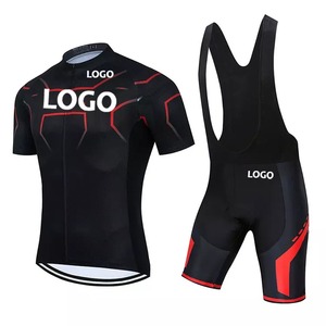 ชุดยูนิฟอร์มสำหรับปั่นจักรยาน,ชุดเอี๊ยมและกางเกงขาสั้นทำจากผ้าเจอร์ซีย์สำหรับขี่จักรยานเลือกแบบได้ตามต้องการ - Product Image 5