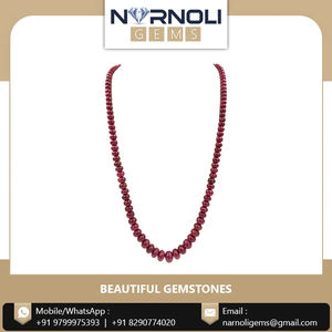 Collar de hilo de cuentas de rubí de alta calidad con tamaños personalizados disponibles a precio mayorista - Product Image 2