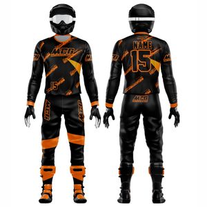 Nuevo diseño Vintage Sublimación Impresión MX Racing Jersey Pantalones Tela de poliéster de nylon de alta calidad Traje de montar de motocross para hombres - Product Image 1