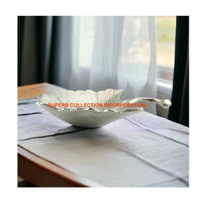 Exclusive Quality White Metal Serving <b>Bowl</b> Modern Design Fruit Serving <b>Bowl</b> For Home Decoration Use - Product Image 5