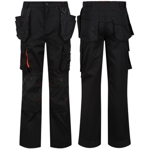 Pantalones Cargo de Trabajo Personalizados para Hombre, Duraderos, con Estampado en Relieve por Transferencia de Calor, Multibolsillos, Rectos, Transpirables, de Algodón y Poliéster - Product Image 1
