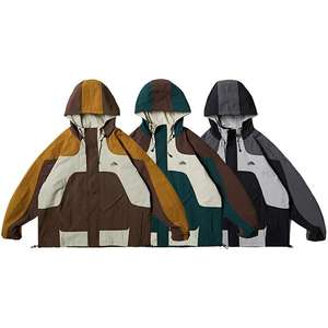 Nouvelle veste coupe-vent légère en crêpe imperméable en gros de couleur unie à la mode pour hommes et femmes - Product Image 1